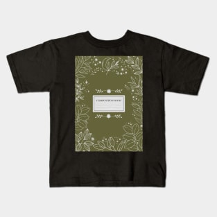 Aesthetic Floral Composition Book Kids T-Shirt